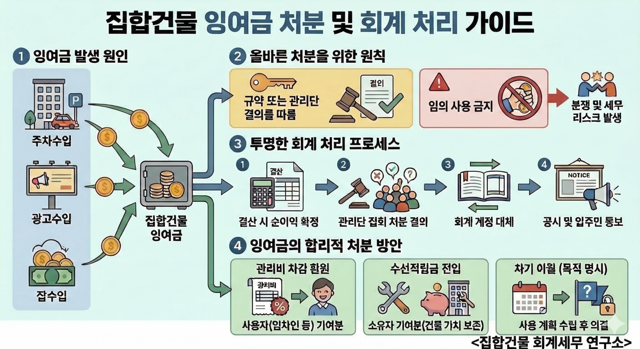 집합건물 잉여금 처분 기준 및 회계 처리 프로세스 가이드