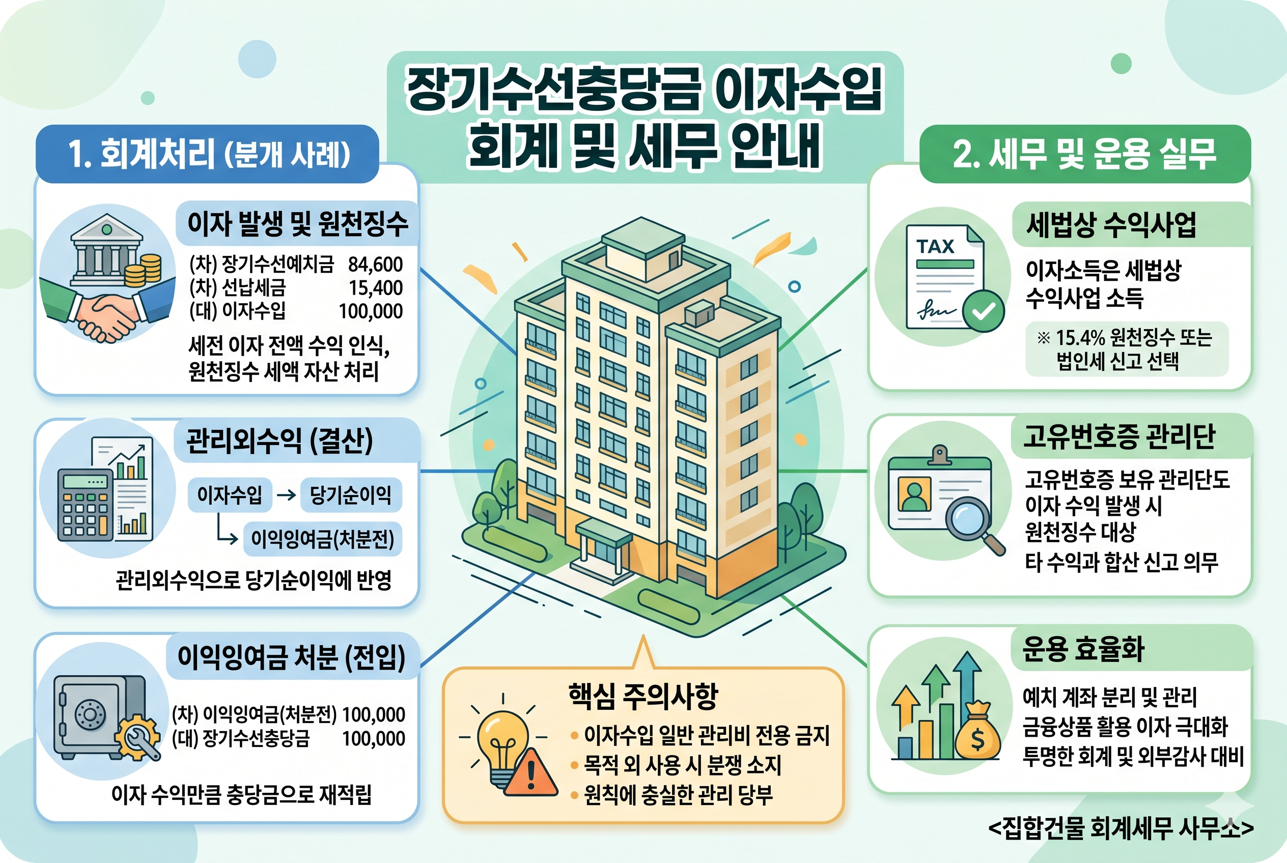 장기수선충당금 이자수입 회계처리 및 법인세 신고 실무 가이드